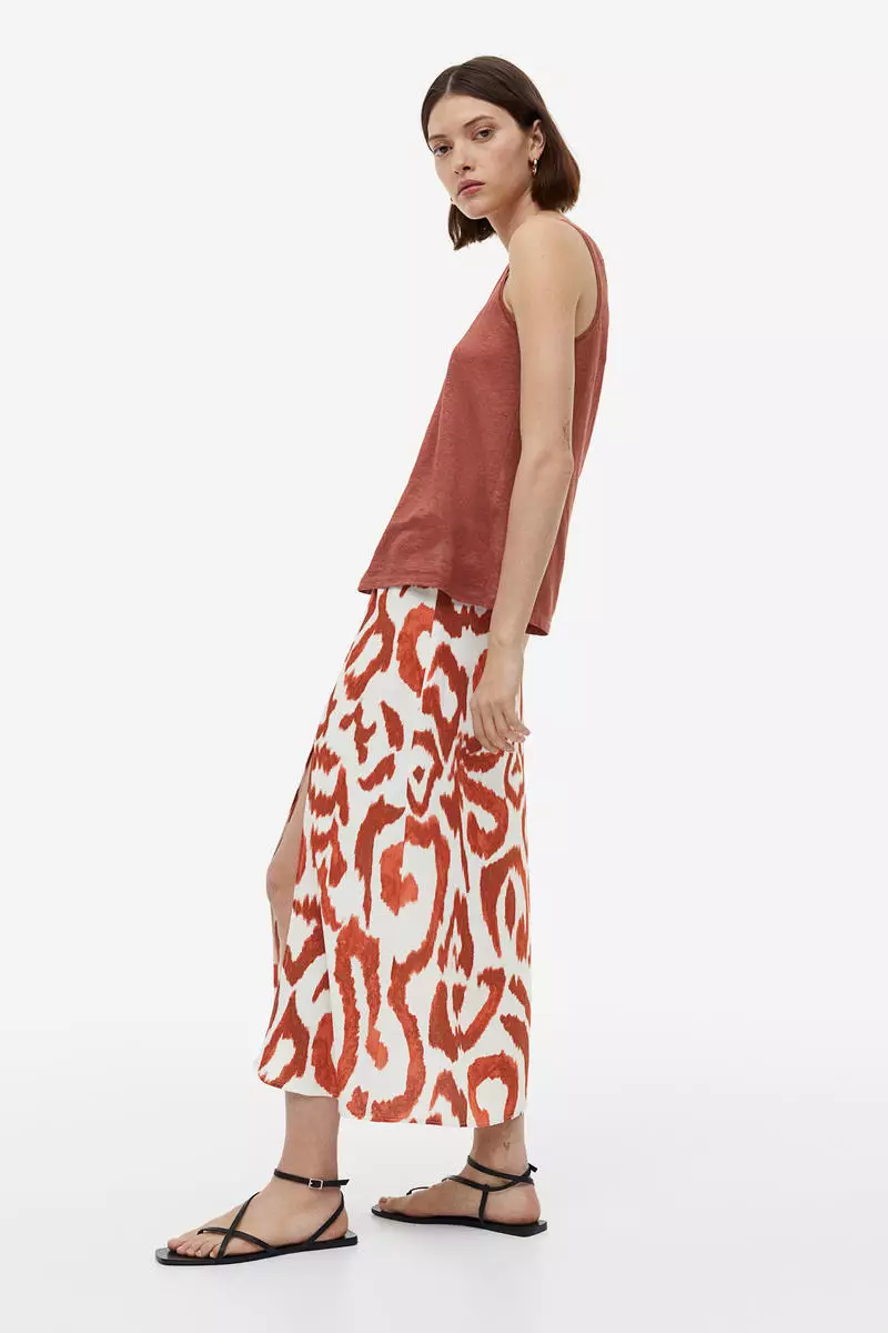 Crêpe skirt