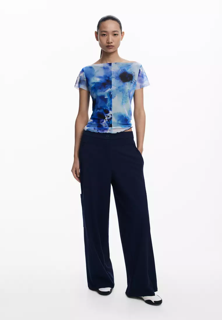Straight plain tailor trousers