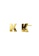 Bullion Gold gold BULLION GOLD Bold Initial Alphabet Letter Earrings Gold Layered Steel Jewellery- K EB8C6ACDC84AE7GS_1
