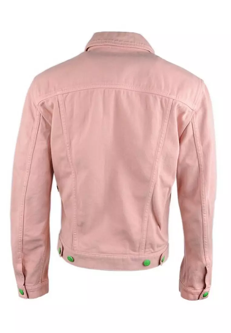 Pink neon sale denim jacket