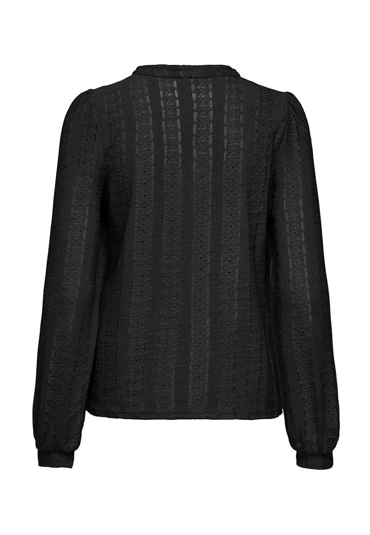 Long Sleeve Split Jersey Top