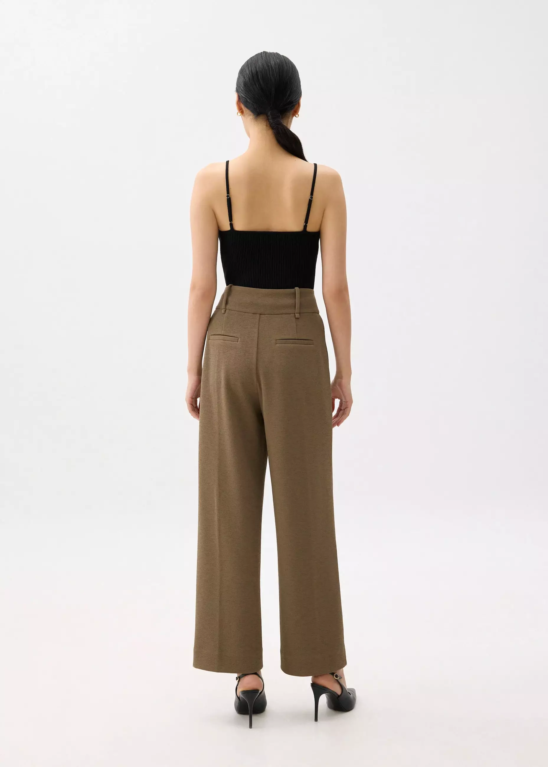 Celana Panjang Wanita - Leggy™ Mentari Super High Waist Straight Leg Pants