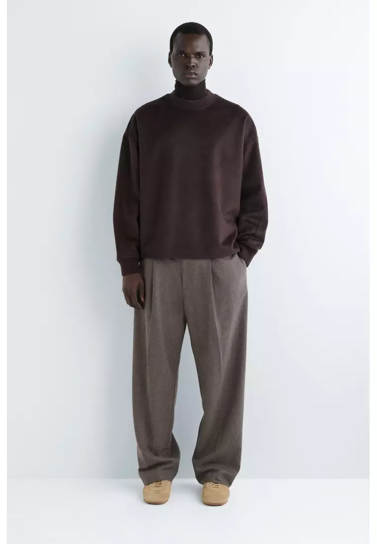 OVERSIZED MERINO-WOOL JERSEY JUMPER