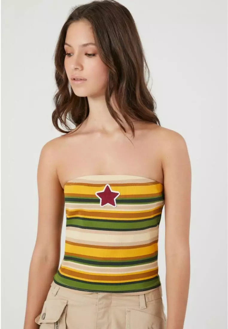 Forever 21 yellow tube top clearance