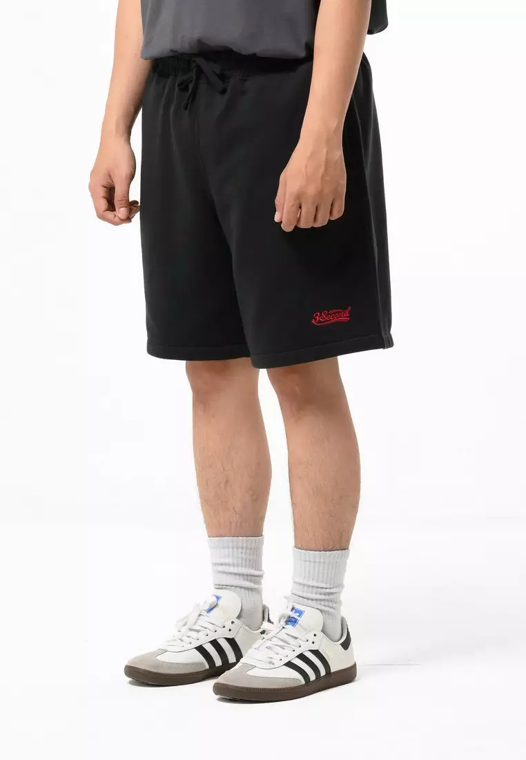3Second Men's Sweat Short Regular Fit Fleece Sporty Nowell C041224