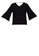 ZALORA BASICS black V Neck Batwing Sleeves Blouse 37139AAE515ECDGS_5