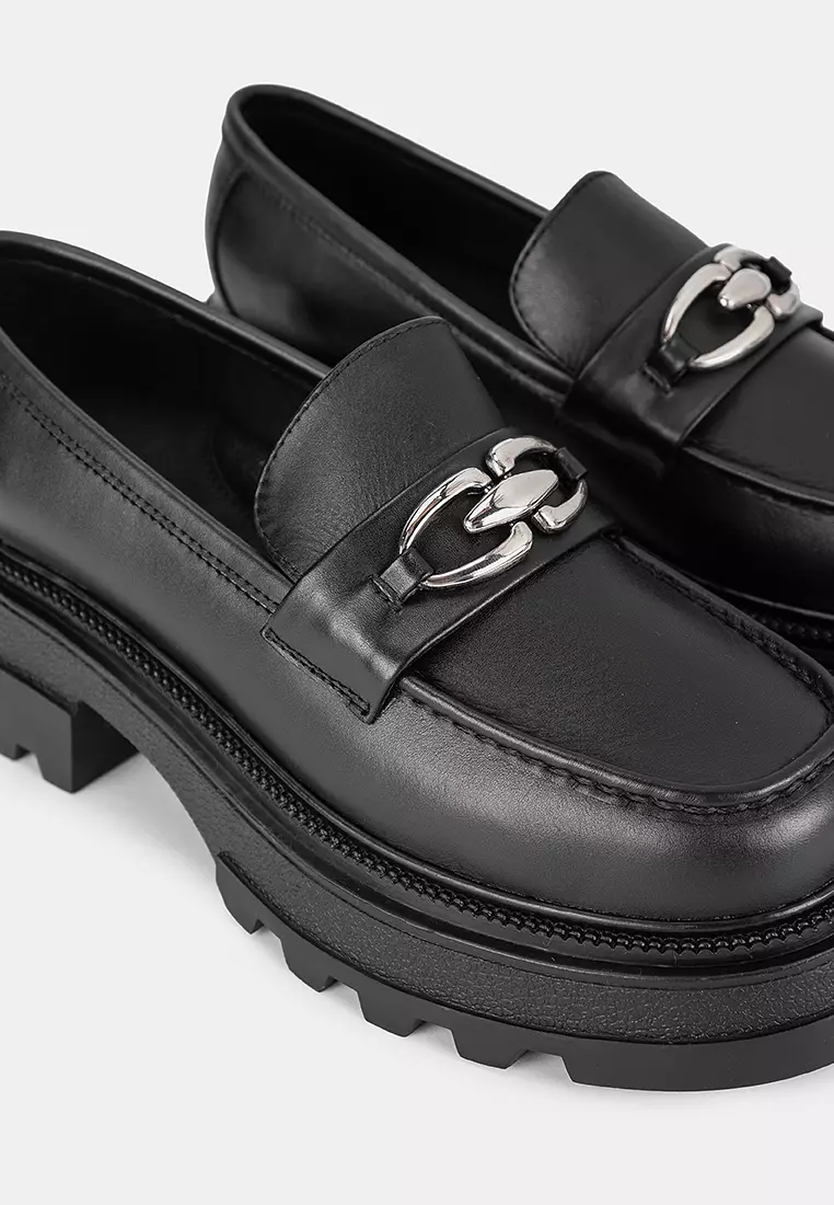Tatum Black Loafers