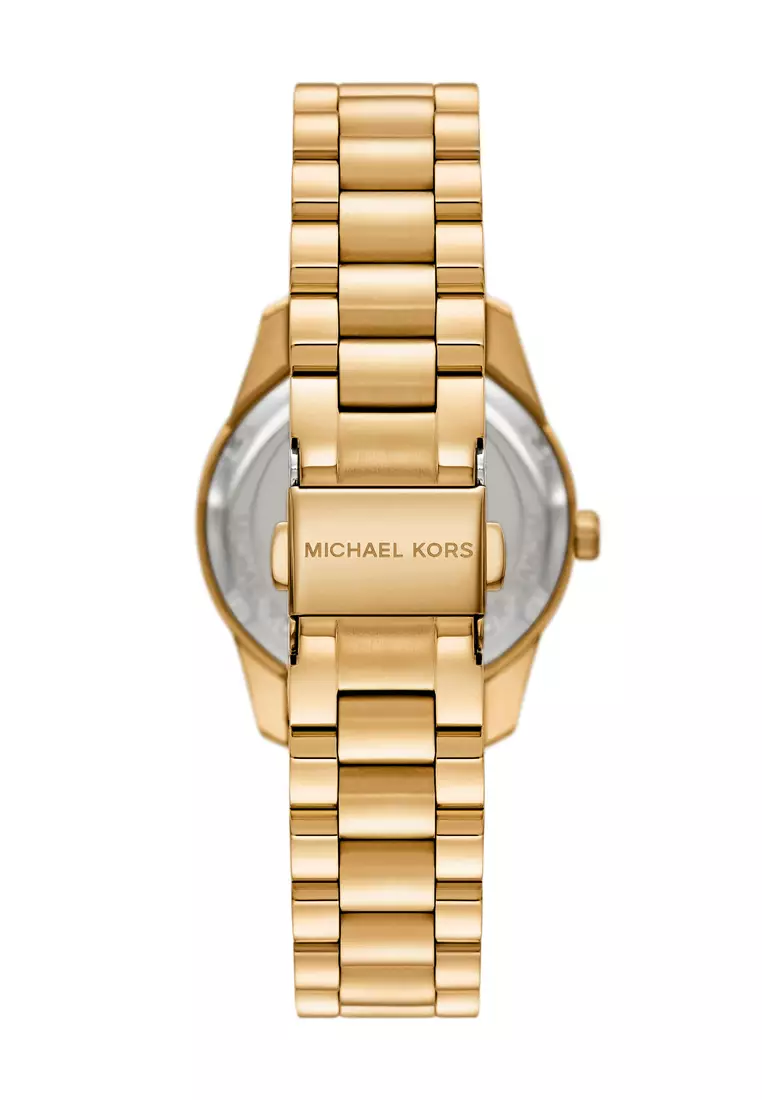 Michael Kors Women's Lexington Chronograph Watch ( MK4982 ) - Quartz, Gold Case, Round Dial, 16 MM Gold Stainless Steel Band