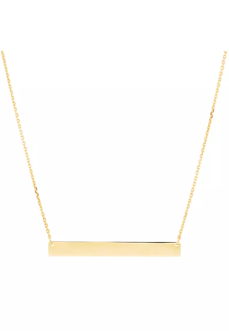 Gold new arrivals bar necklace