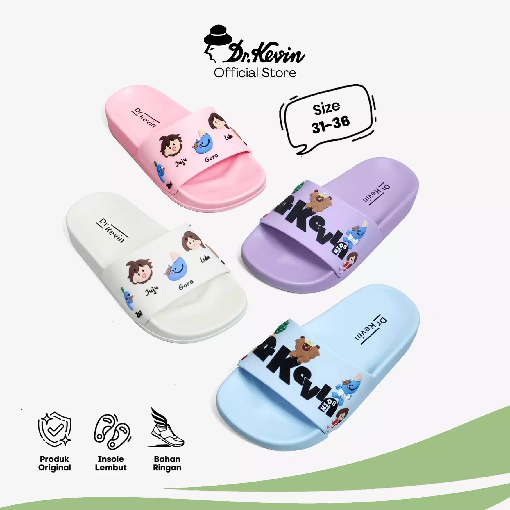 Dr. Kevin Kids Sandal Selop Anak laki laki & Perempuan Tanggung Junior 471-109