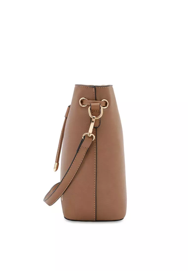 Women's Bucket Bag / Shoulder Bag / Sling Bag / Crossbody Bag (Tas Ember Wanita / Tas Bahu Wanita / Tas Selempang Wanita ) - Cokelat