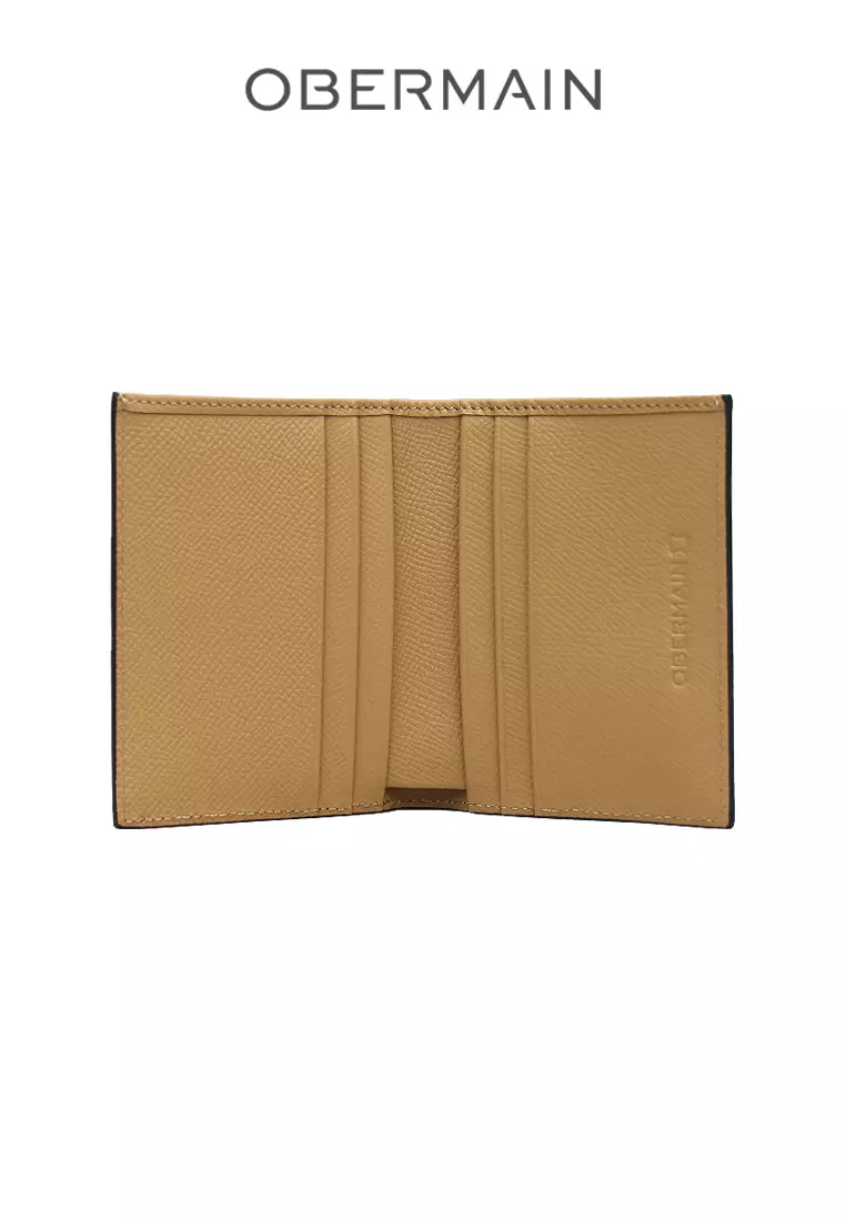 Ladies RFID Tall Wallet Genuine Leather Yellow