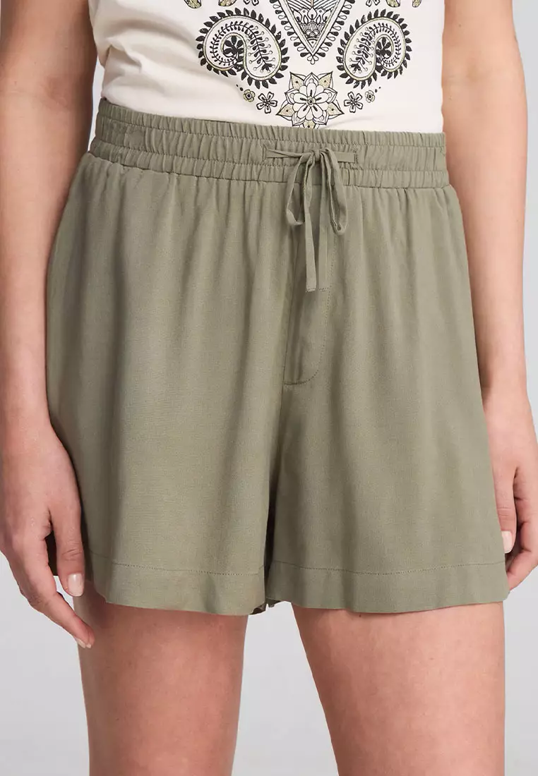 Drawstring High Waist Shorts for Women