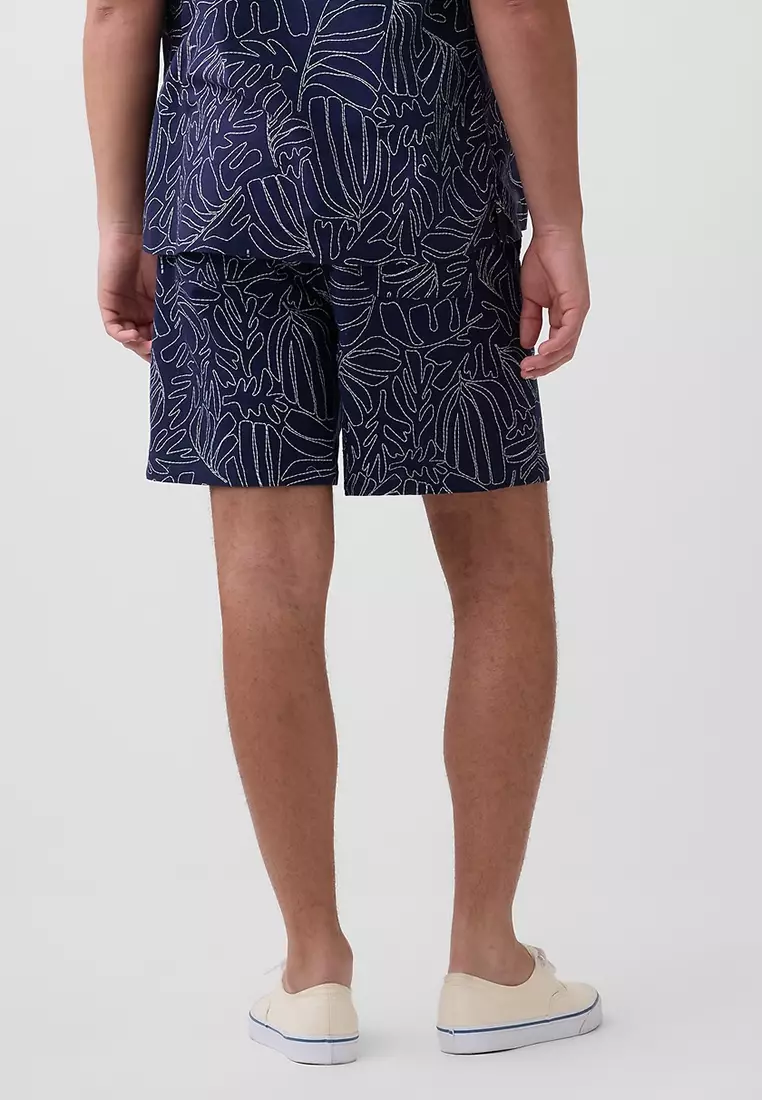 7" Linen-Blend Easy Waist Shorts