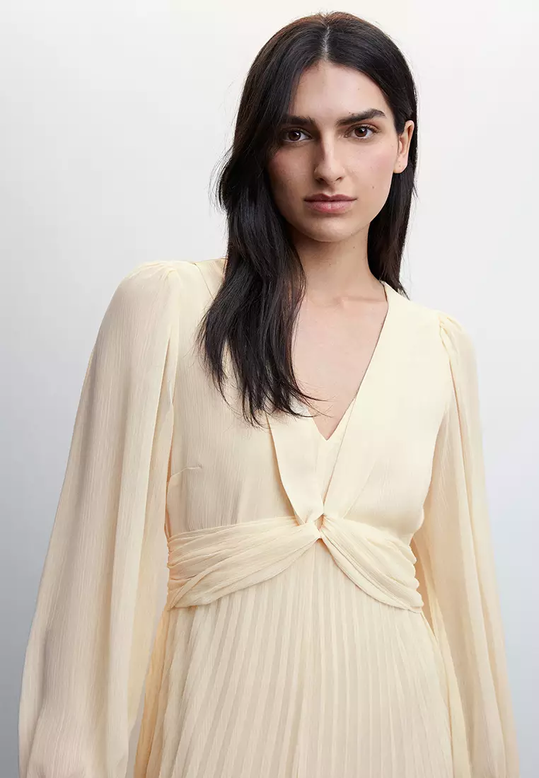 Pleated Detail Dress