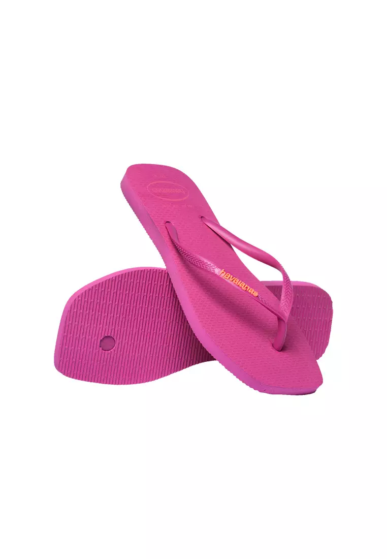 Slim Square Logo Pop Up Flip Flops