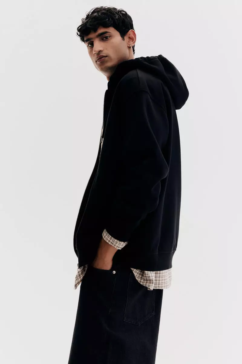 Loose Fit Zip-through hoodie