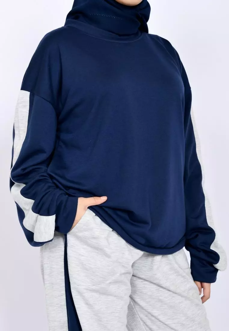 Couple Set Training Babyterry [2 PCS Setelan Sporty Olahraga] Pria Wanita Fit BB 110 kg