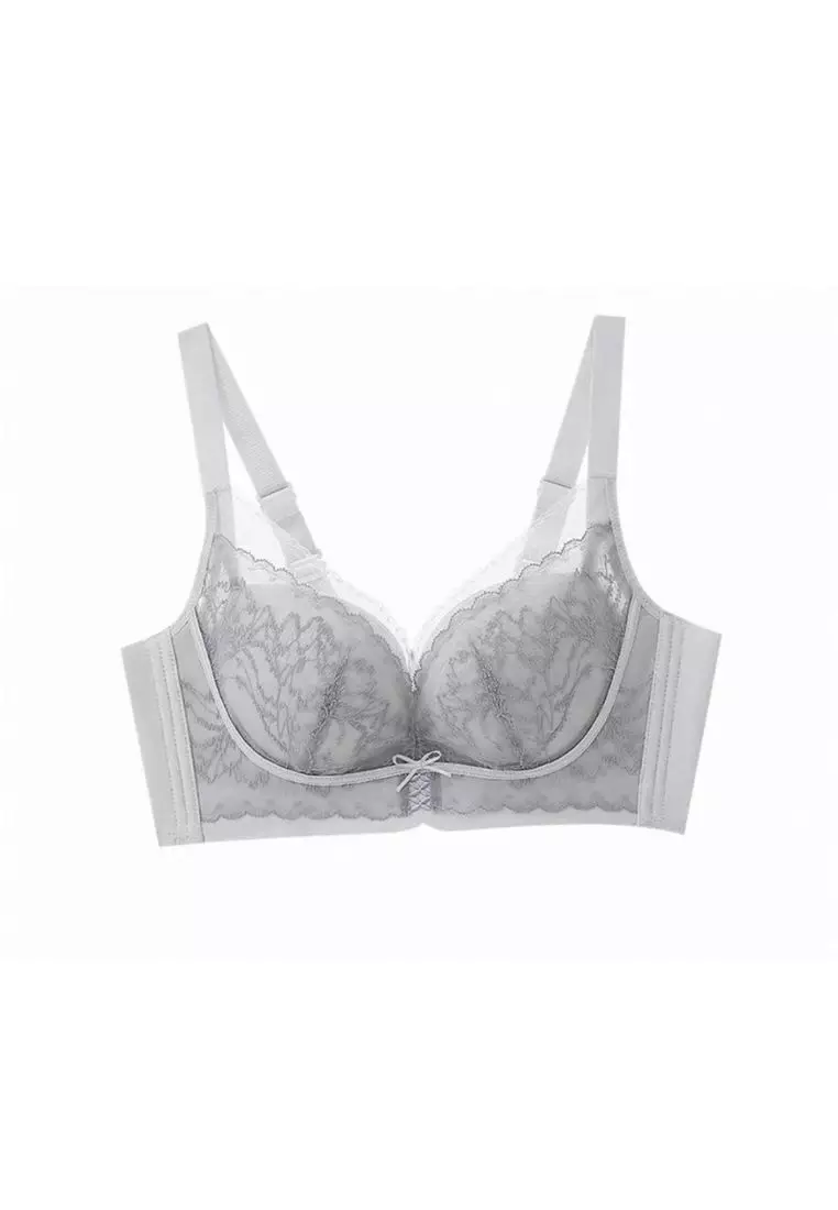 Brooklyn Wireless Push Up Bra in Grey