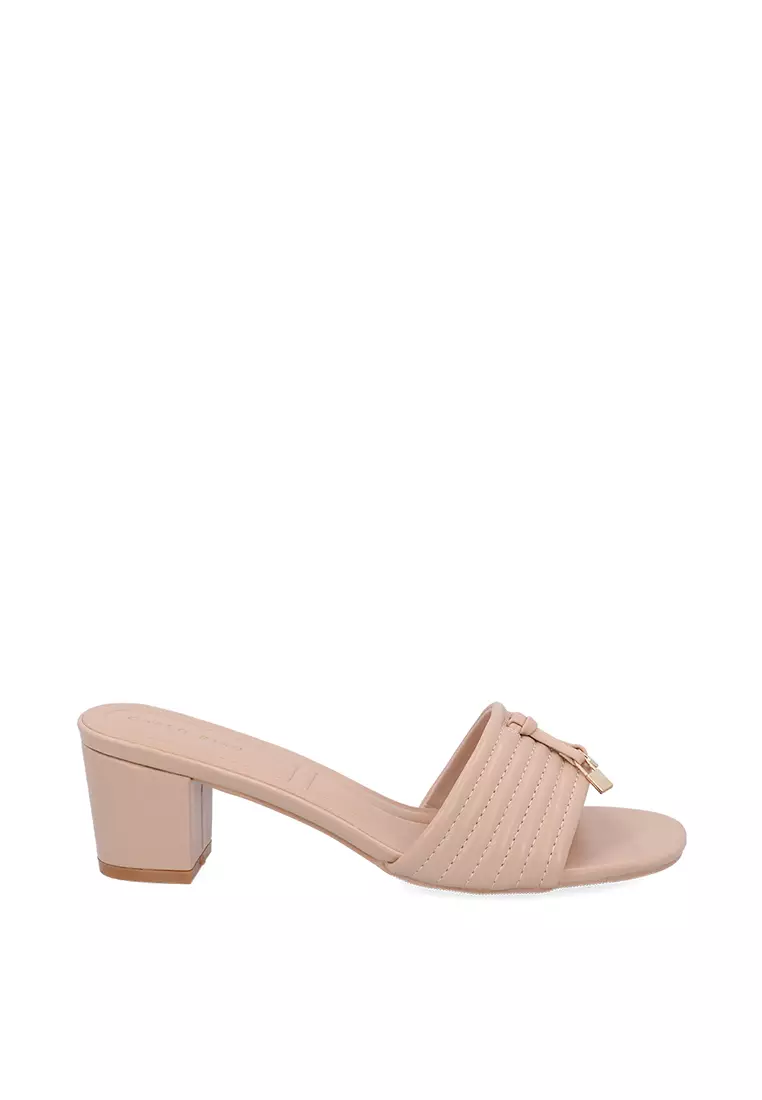 Discount on Carlo Rino  shoes - SKU: Medium Beige Kaylani Heeled Sandals