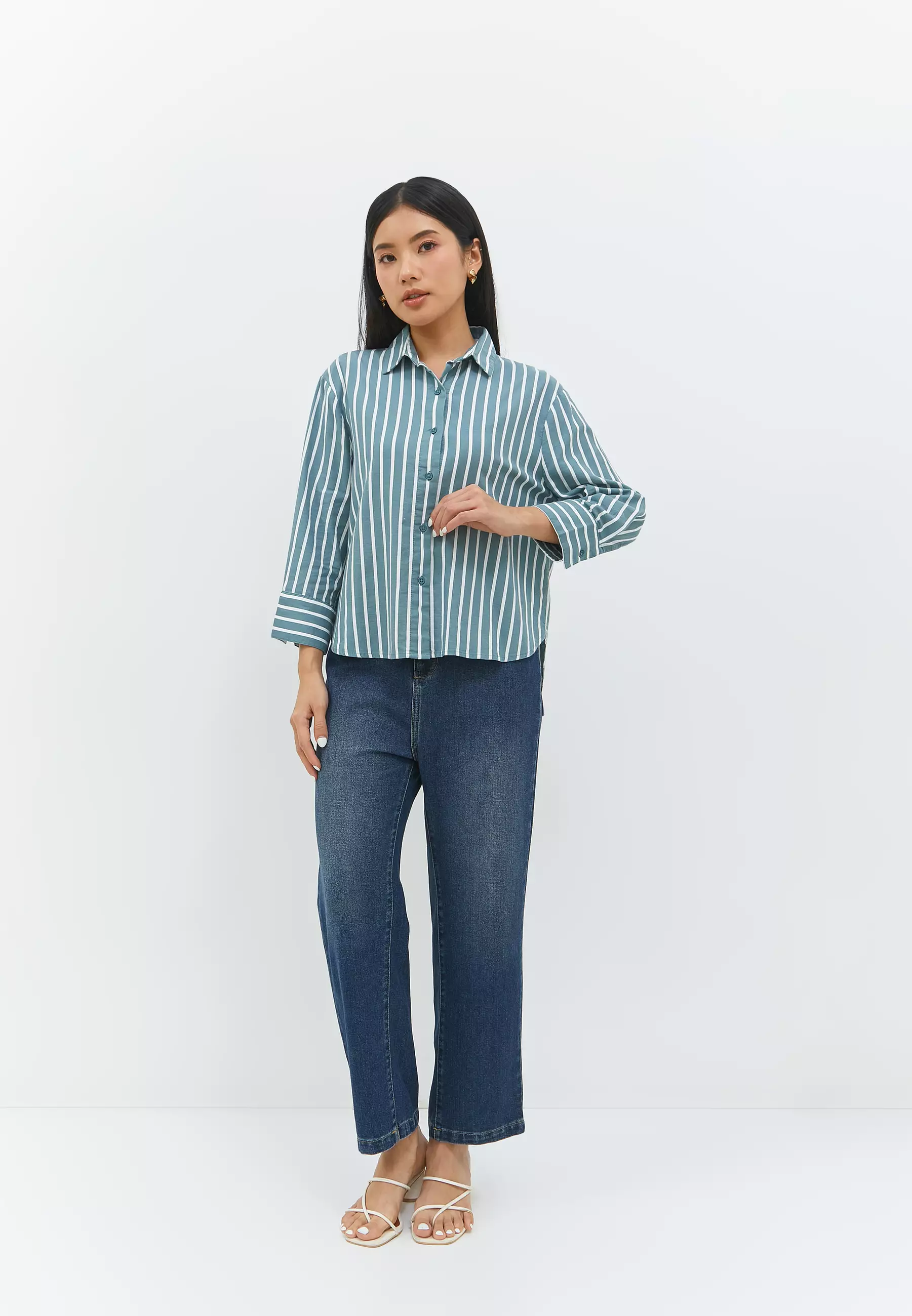 Suzy Green Stripe Shirt (G.13144)