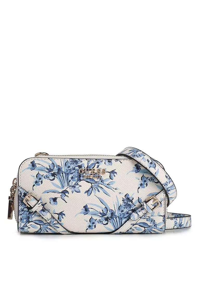 ショルダーバッグ・ポシェット Guess BARAMINA BARAMINA Flower Pattern Strap Decoration Shou Bramina Floral Crossbody Organizer | GUESS
