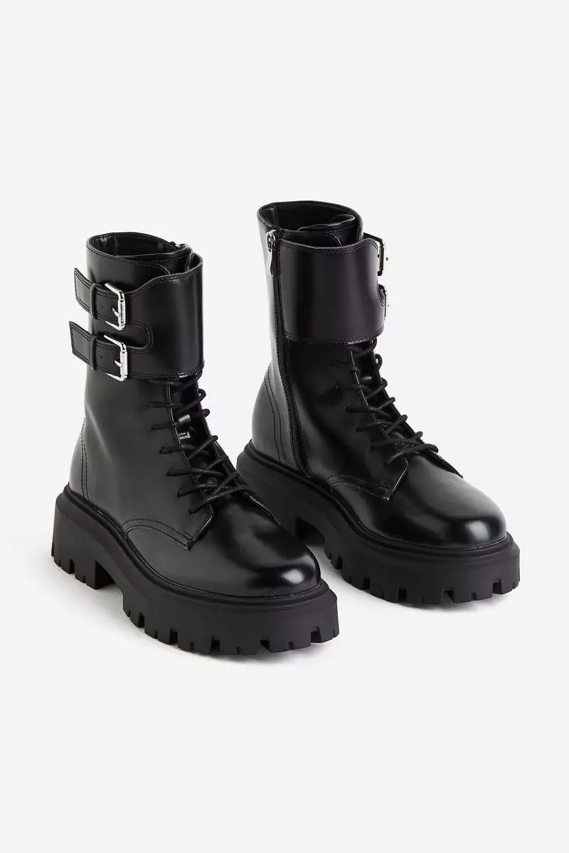 Buy H M Lace up boots 2024 Online ZALORA Philippines