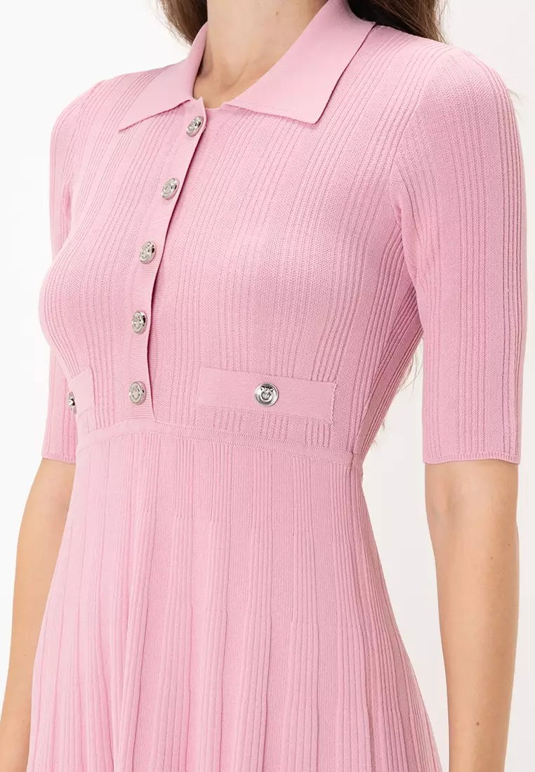 Buy Pinko Ribbed knit dress 2025 Online | ZALORA