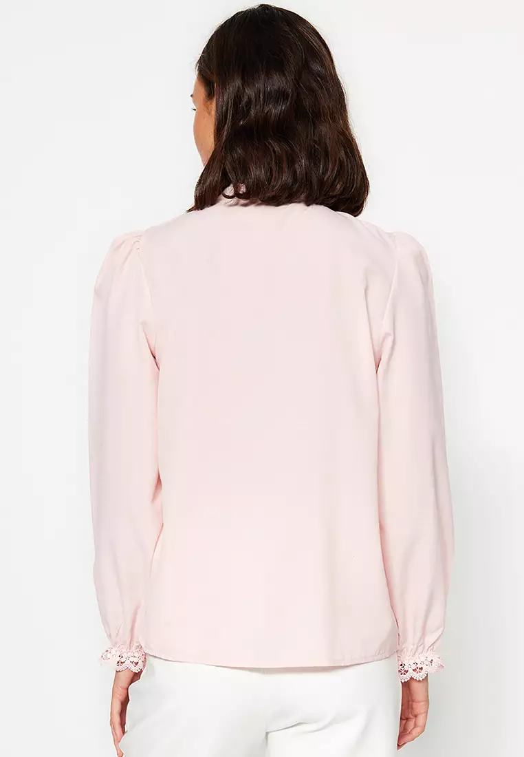 Lace Trim Detail Blouse