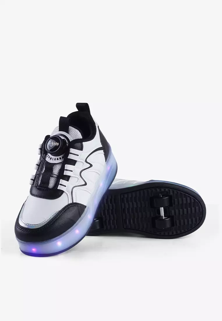 Sepatu Sneakers Roda LED Anak Perempuan Lepas Pasang T.Skate 06