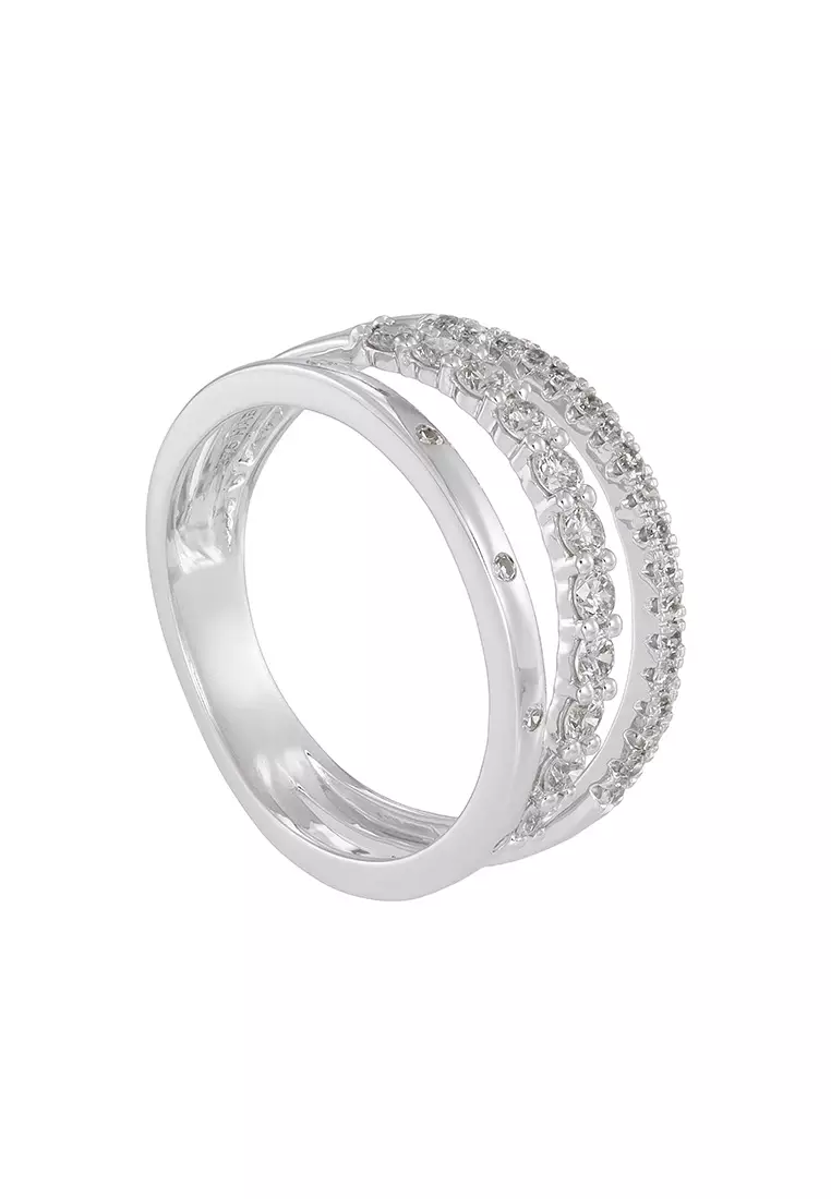 HABIB Diamond Ring in 375/9K White Gold 272600325