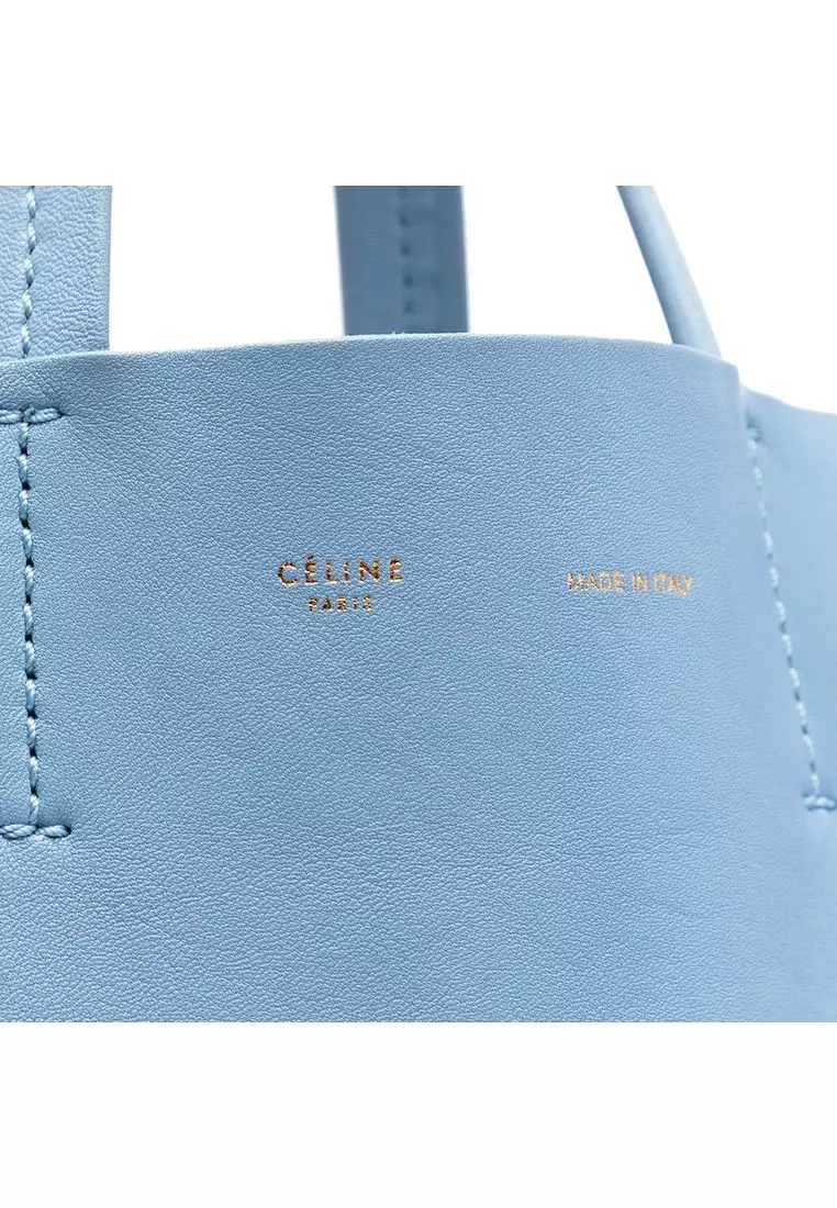Pre-Loved Celine Bicolor Leather Vertical Cabas Tote