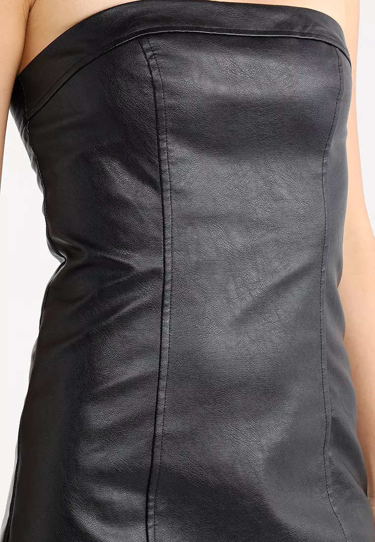 Brooklyn Baby Tube PU Mini Dress