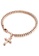 Air Jewellery gold Luxurious Ellie Cross Bracelet In Rose Gold F6FC6ACB2E9ED4GS_1