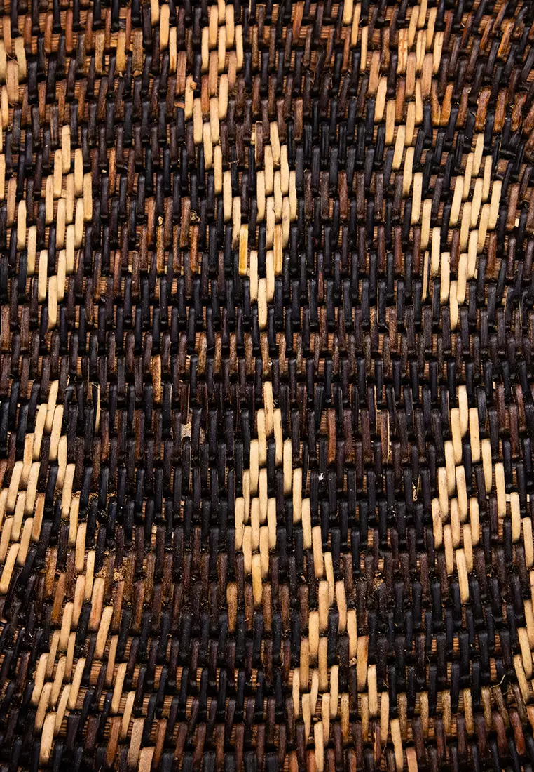 Buy IRAYAMANGYAN ART Oval Tray with Handle 2023 Online ZALORA