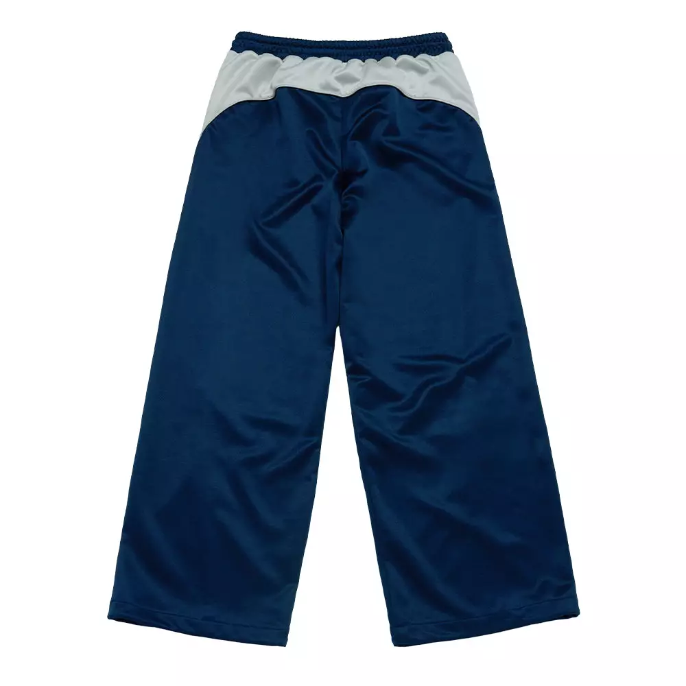 ONE POINT LOGO COLORING WIDE TRACK PANTS NAVY
