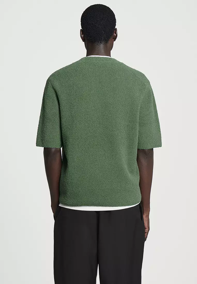 Buy COS Short-Sleeved Knitted T-Shirt 2025 Online | ZALORA