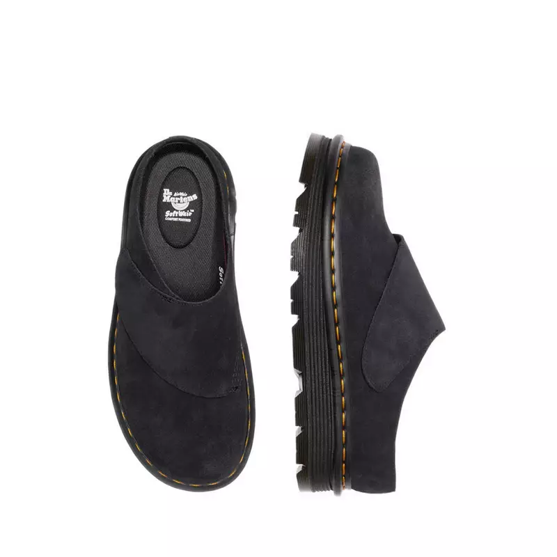Dr. Martens Zebzag Anywair Black Bronx Suede