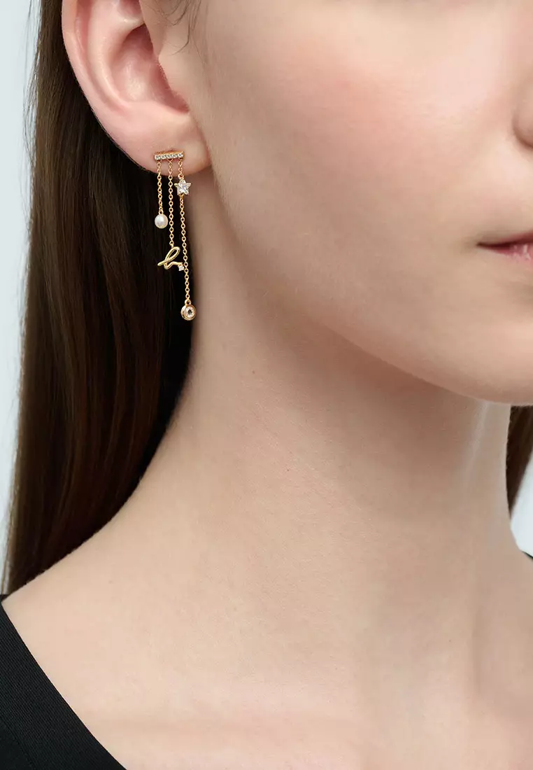 Canopy 3 Chain Drop Earrings