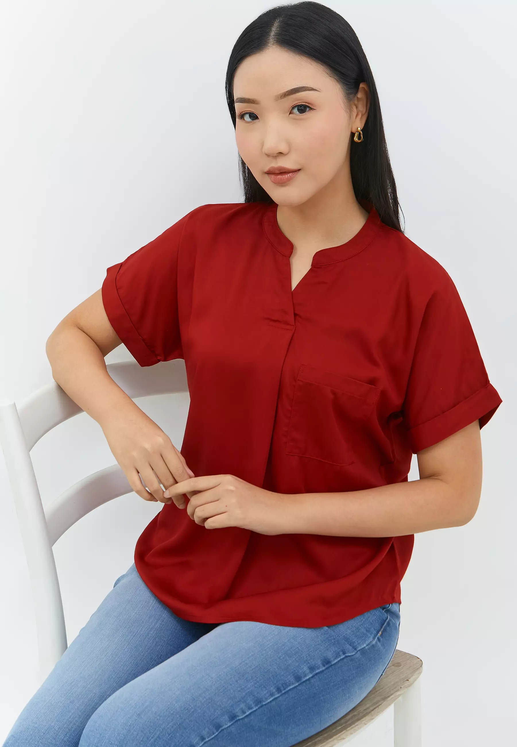 Aeris Red Blouse (G.1525)