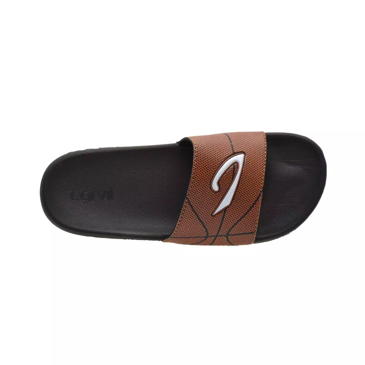 Carvil Sandal Slider Anak Sevilla-SK Brown/Orange
