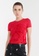 Desigual red Isle Embossed Illustration T-Shirt 236A0AAE6A90B3GS_1
