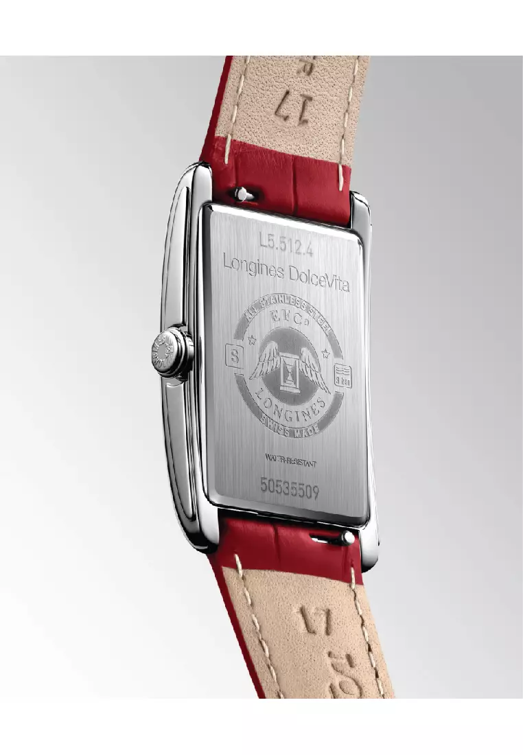 Longines Dolcevita Leather Strap Quartz Women Watch L55124912