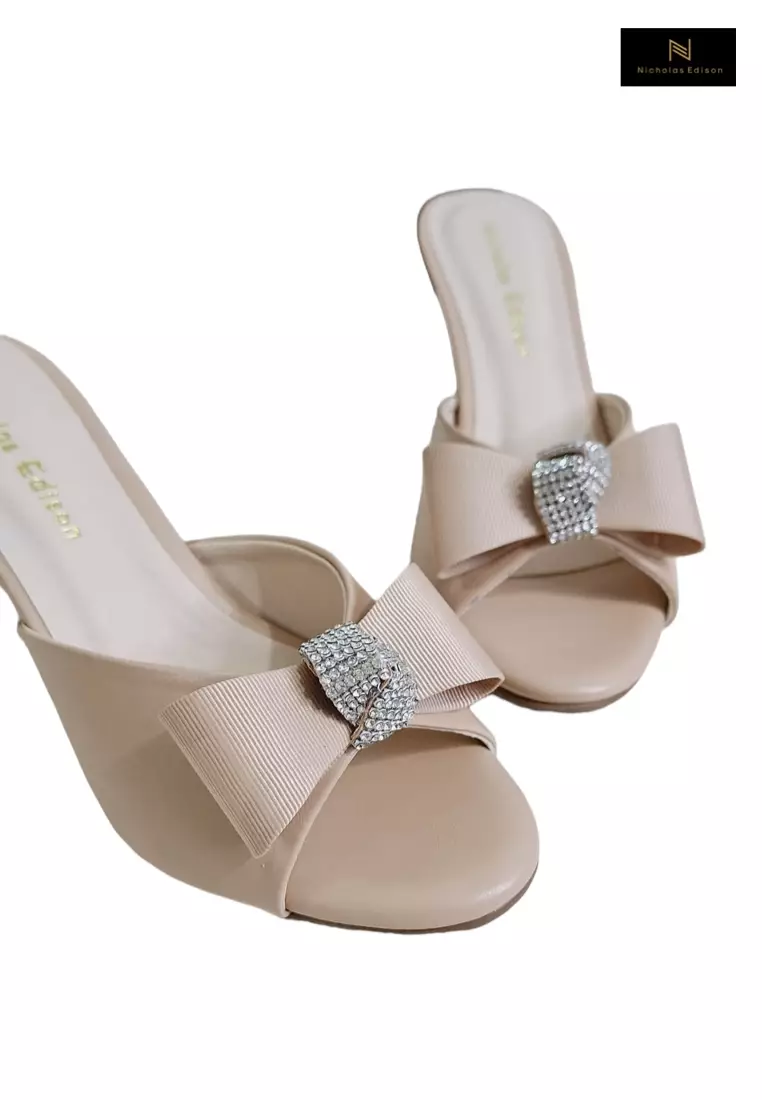 Nicholas Edison Heel Raisa Beige