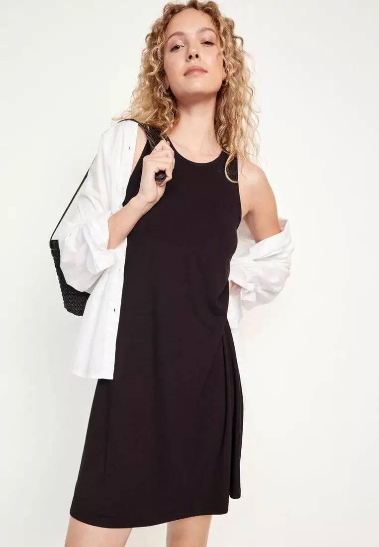 Sleeveless Mini Swing Dress