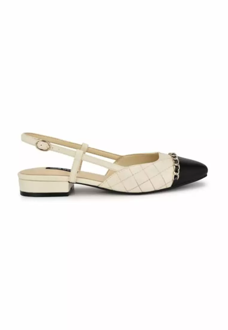 Discount on Nine West  shoes - SKU: Charme3 Slingback Dress Flats Ivory