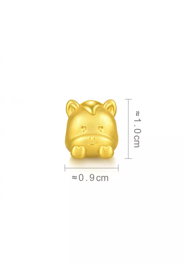 999 24K  Chinese Zodiac Horse charm  for Women & Men  95965C  (Bracelet not included)