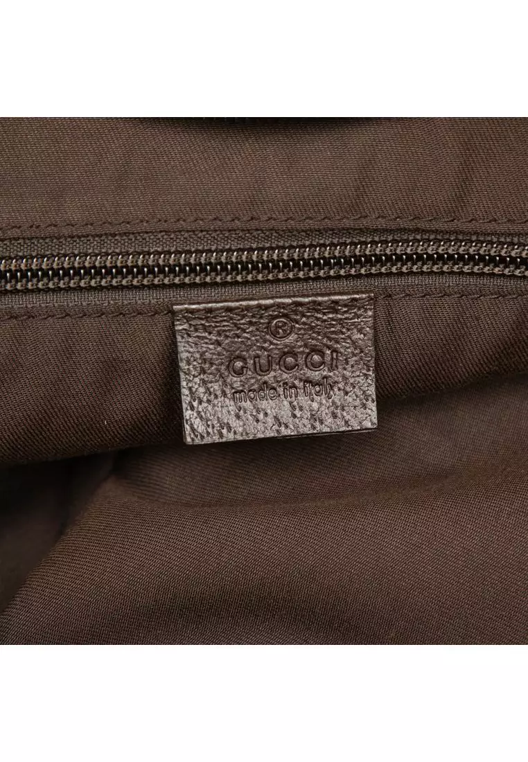 Pre-Loved Gucci Gg Canvas Web Satchel