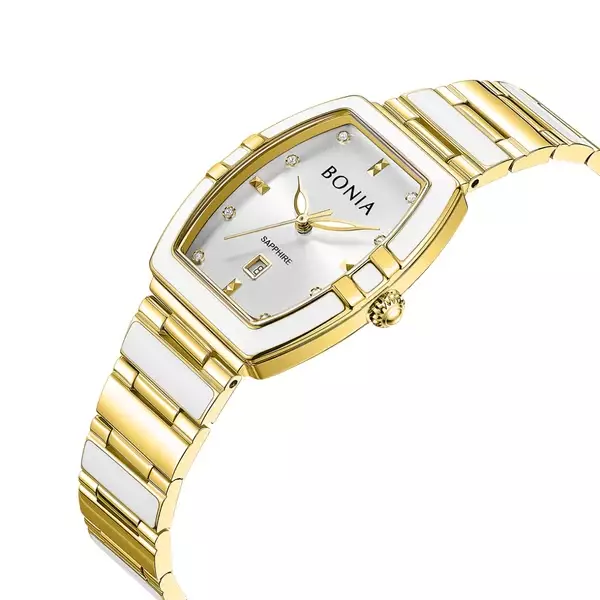 Jam Tangan Wanita Bonia Silver Dial Stainless Steel Strap Analog B10856-2217