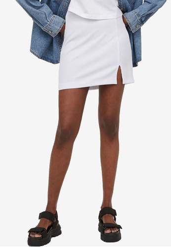 H&M Fitted Jersey Skirt | ZALORA Philippines